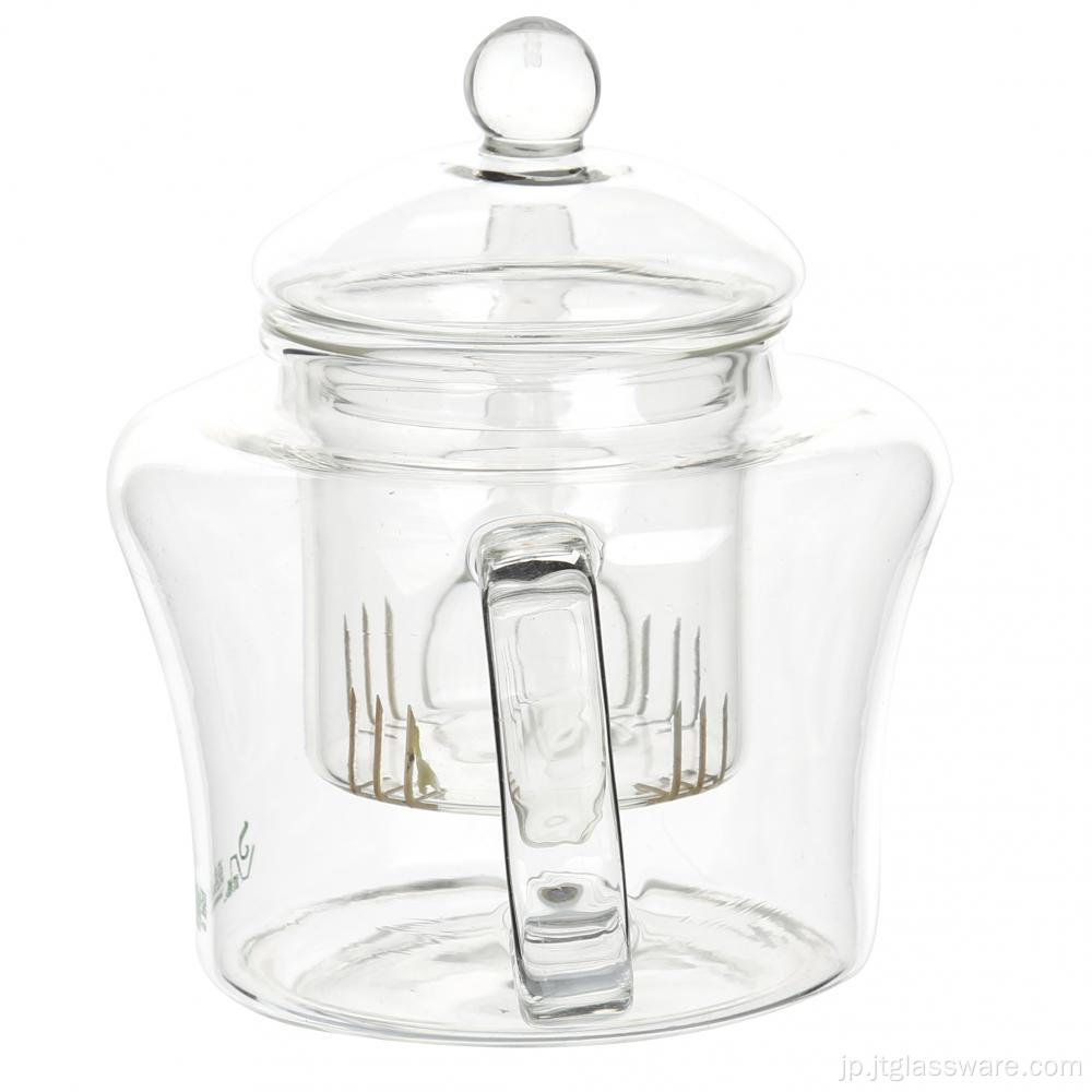 Mouthblown Pyrex Glass Teapot Flowering Tea Set