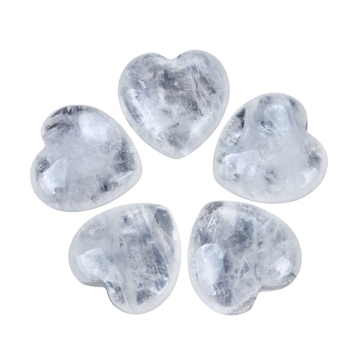 Crystal Crystal 30mm Love Heart Gemstone per la decorazione domestica fatta a mano