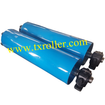 belt onveyor rubber lagging head tail Pulley drum