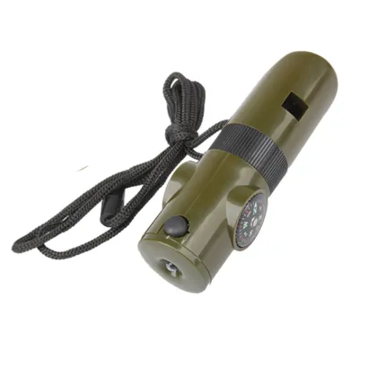 Seven in one multifunctional Outdoor lifesaving whistle