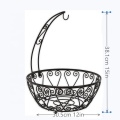 Armazenamento de tigela de cesta de frutas com cabide de banana