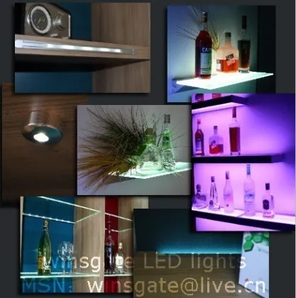 collection includes cupboard lights, wardrobe lights, wine cabinet lights, TV cupboard lights, bed lights; display cabinet lights, exhibiting, luxurious