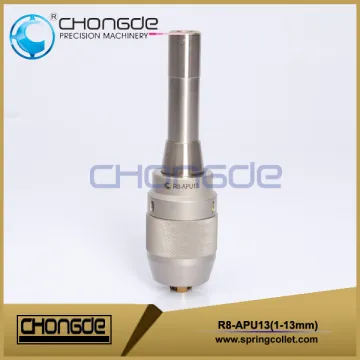 R8-APU integrated keyless drill chuck R8-APU13