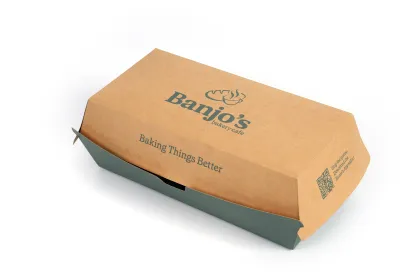 Branded Hamburger Box with Custom Logo