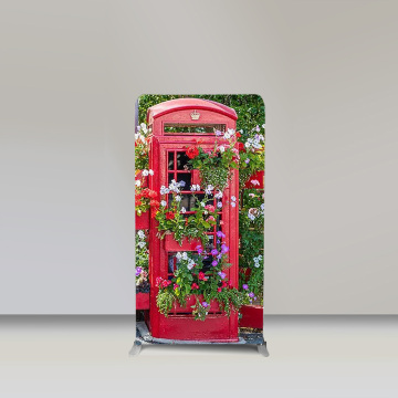 Customizable Telephone Booth Backdrop Tension Fabric Decorations for Parties, Weddings, and Events