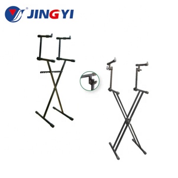 JINGYI K015 Black Iron Double Keyboard Stand
