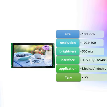 10.1 Inch TDO Smart LCD Display with 800x1280 Resolution for Medical Industry - Giraffe IDE 485/232/3.3V TTL Interface