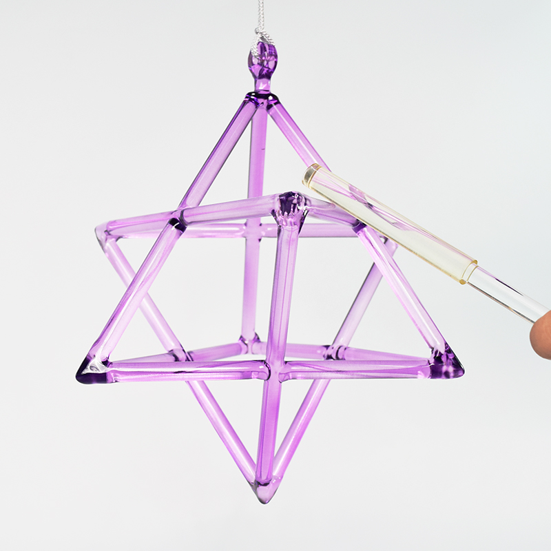 Purple Crystal Singing Merkaba