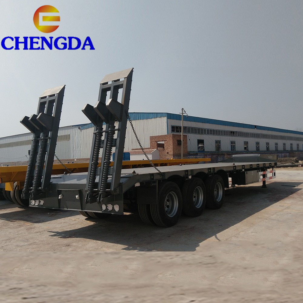 60 ton 3 axles low bed trailer