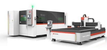 Fiber laser cutting machine G series HGTECH laser cutter for metalaluminum