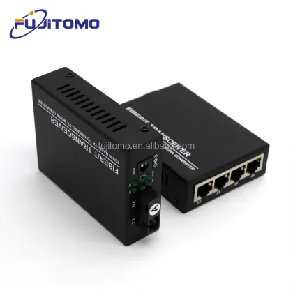 TP-Link Fiber Optic Media Converter 1Fiber 4RJ45 10/100M 1FO