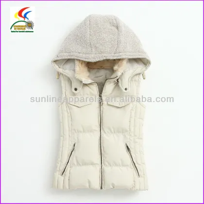 2014 hooded goose down vest