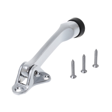 Kick Down Door Stopper Zinc Alloy Lever Door Holder Atlas Chrome Office Rubber Stopper Doors Kick down style holder