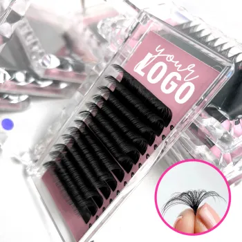 Korean PBT Silk Lash Extensions Supplies - Wholesale Russian Matte Black Cashmere Lash Extensions Volume Trays