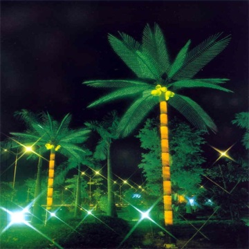 Artificial Tropical Coconut Palm Plants with Leaves and Fruits