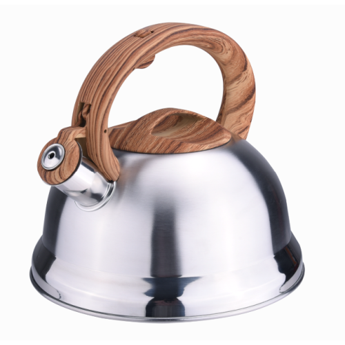 Popular woodlike handle stovetop induction capsulated kettle