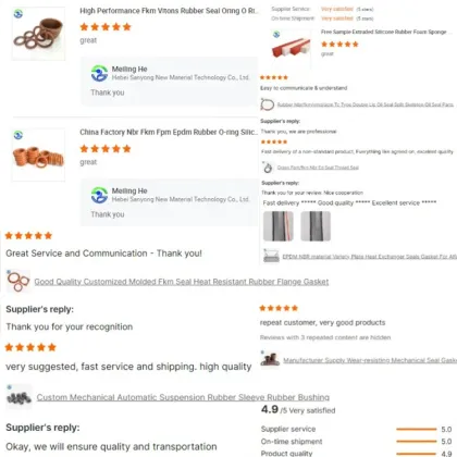 UN Type Inner Skeleton Oil Seal Y-Type Oil Seal Crystallizer Sealing