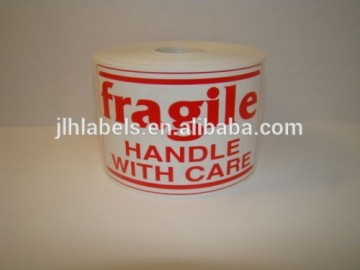 3x5 fragile RED & WHITE Handle with Care Shipping 500 Labels
