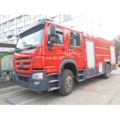 Camion de pompiers du réservoir Howo 5Ton Water