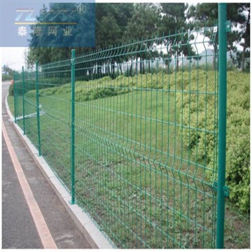 Galvanized high security double wire fence