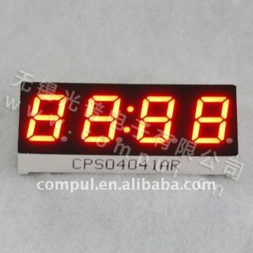0.4 Inch 4 Digits 7 Segment LED Display with Low Power Consumption and Common Anode