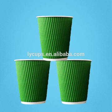 8oz Eco friendly easy take away reusable ripple coffee paper cup