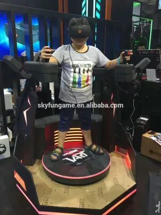 Virtual reality simulation coin operated standing vr shooting games