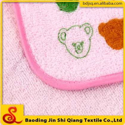 towel factory sale cotton print cute bear hanging hand towel