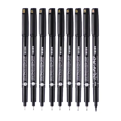 Artist Pen with Various Tip Sizes 0.05,0.1,0.2,0.3,0.4,0.5,0.7,0.8 - Waterproof Drawing Pen