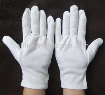 2014 Useful police and military white cotton gloves