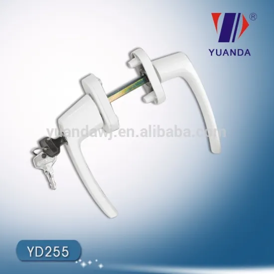 PVC door locks handle double sided door handle