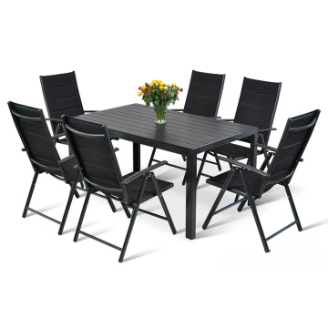 Прочный набор для бистро на открытом воздухе на 6 человек для заднего двора