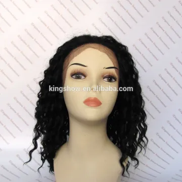 hand made medium curly full lace wig