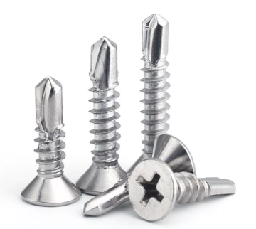 Countersunk head self drilling screws carbon steel