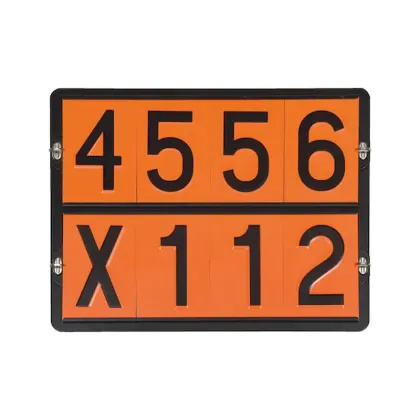 Letters and letter holder of ADR signs
