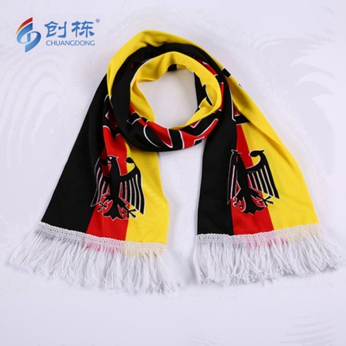 Euro Cup Germany knitting polyester scarf