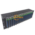 Op een rack gemonteerde 19-inch 1U SC/APC groene splitter