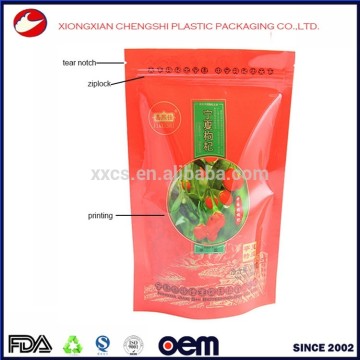 Resealable Stand Up Pouches With Zipper Doypack For Food