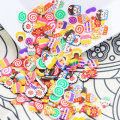 10MM Colorful Cartoon Candy Dessert Slices Polymer Clay Slices Mud Clay Slime Filling For Diy Re-ment Cake Decoration