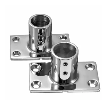 Marine Hardware 316 Stainless Steel Mirror Polished 30/45/60/90 Degree Boat Handrail 22mm Square Rectangular Base
