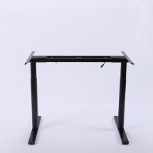 Black Height Adjustable Office Table