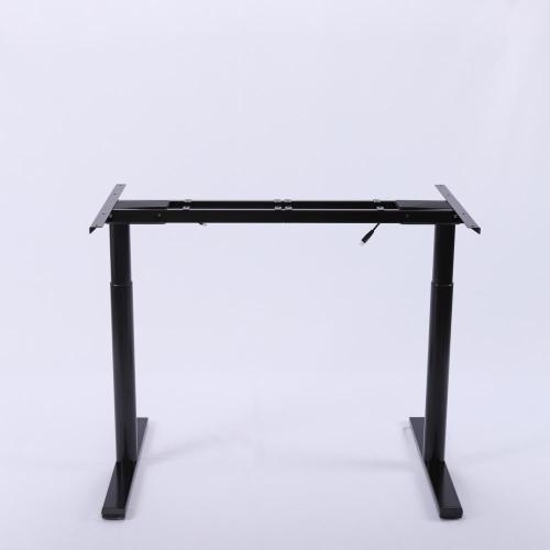 Mesa de oficina ajustable de altura negra