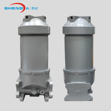 inline oil tank top low pressure filter assembly