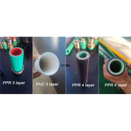 Máquina plástica de coextrusión de tubos de fibra de vidrio PPR