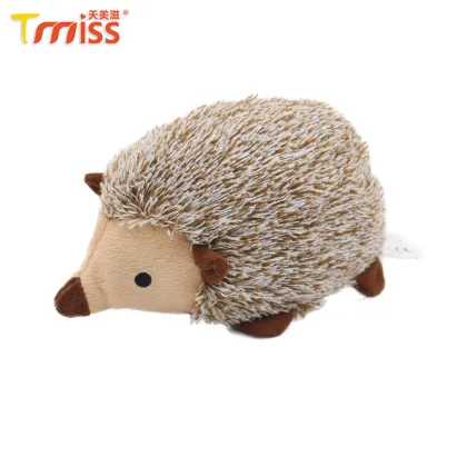 Interactive Plush Hedgehog Dog Toy