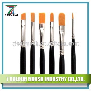 best art paint brushes set,synthetic fibers painting brushes,brass brushes