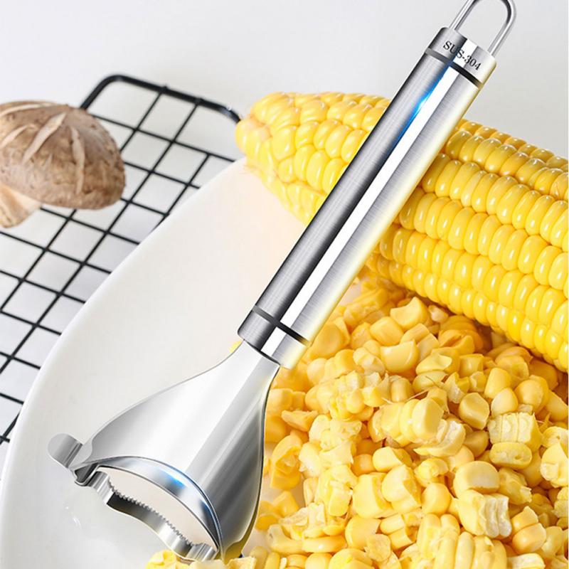 NEW Blade Peeler Corn Peeler Stainless Steel Tool Cob Peeler Corn Manual Stripper Kernel Kitchen Cutter Corn Cob Strippe