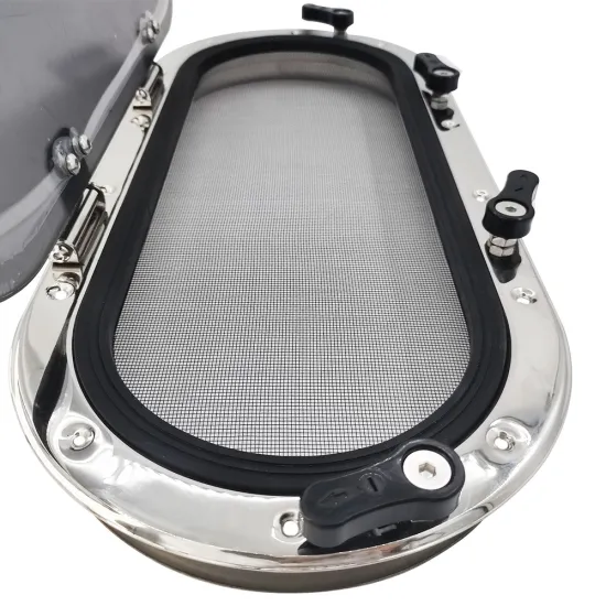 ABS Tempered Glass Boat Yacht Porthole with Net