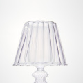 Table Lamp Transparent Glass Candle Ribbed Tealight Holder