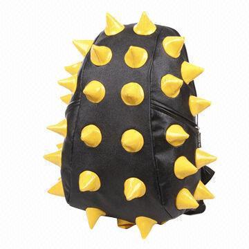 New Arrival Black Hedgehog School Backpacks with Yellow Studs, Various Colors are Available